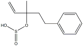 Sulfurous acid (2-phenylethyl)(1-methylallyl) ester Struktur