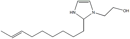 2-(7-Nonenyl)-4-imidazoline-1-ethanol Struktur