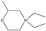 4,4-Diethyl-2-methylmorpholinium Struktur