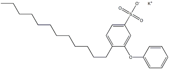 3-Phenoxy-4-dodecylbenzenesulfonic acid potassium salt Struktur