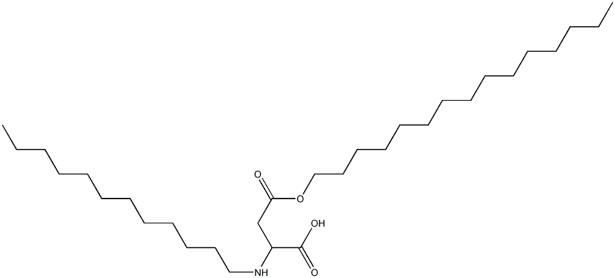 2-Dodecylamino-3-(pentadecyloxycarbonyl)propionic acid Struktur