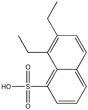 7,8-Diethyl-1-naphthalenesulfonic acid Struktur