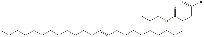 3-(10-Tricosenyl)succinic acid 1-hydrogen 4-propyl ester Struktur