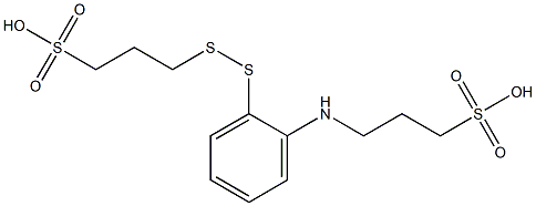 3-[[2-[(3-Sulfopropyl)amino]phenyl]dithio]-1-propanesulfonic acid Struktur