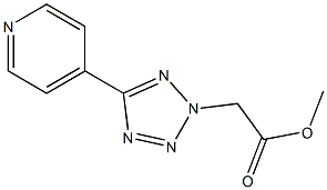 5-(4-Pyridyl)-2H-tetrazole-2-acetic acid methyl ester Struktur