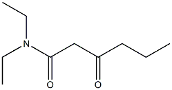 N,N-Diethyl-3-oxohexanamide Struktur