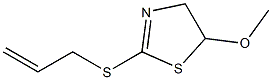 5-Methoxy-2-[2-propenylthio]-2-thiazoline Struktur