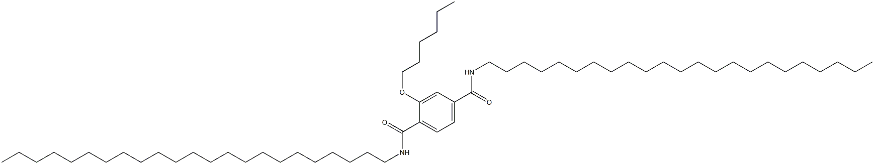 2-(Hexyloxy)-N,N'-ditricosylterephthalamide Struktur