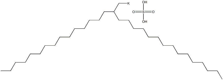 Sulfuric acid 2-pentadecylheptadecyl=potassium salt Struktur