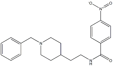 N-[2-(1-Benzyl-4-piperidinyl)ethyl]-4-nitrobenzamide Struktur