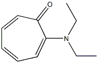 2-(Diethylamino)-2,4,6-cycloheptatrien-1-one Struktur