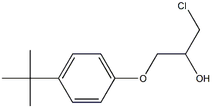 1-(p-tert-Butylphenoxy)-3-chloro-2-propanol Struktur