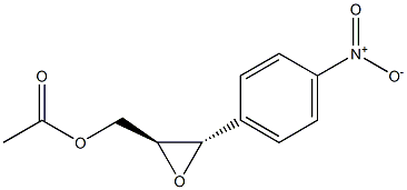 (2S,3S)-1-Acetyloxy-2,3-epoxy-3-(4-nitrophenyl)propane Struktur