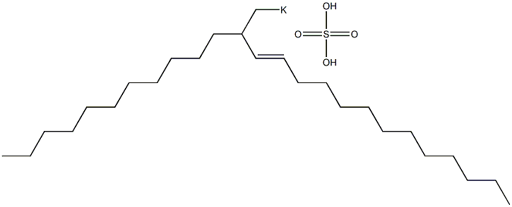 Sulfuric acid 2-undecyl-3-pentadecenyl=potassium ester salt Struktur