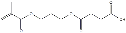 Succinic acid hydrogen 3-(methacryloyloxy)propyl ester Struktur