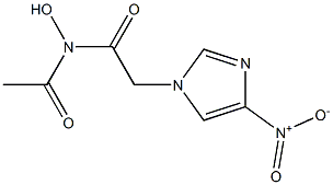 4-Nitro-1H-imidazole-1-acetohydroxamic acid acetyl ester Struktur