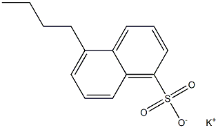 5-Butyl-1-naphthalenesulfonic acid potassium salt Struktur