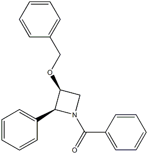 (2S,3S)-1-Benzoyl-3-benzyloxy-2-phenylazetidine Struktur