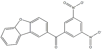 2-(3,5-Dinitrobenzoyl)dibenzofuran Struktur