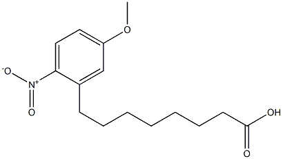 8-(5-Methoxy-2-nitrophenyl)octanoic acid Struktur