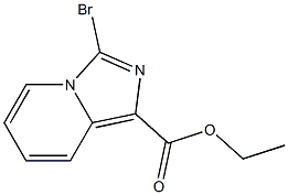 3-Bromoimidazo[1,5-a]pyridine-1-carboxylic acid ethyl ester Struktur