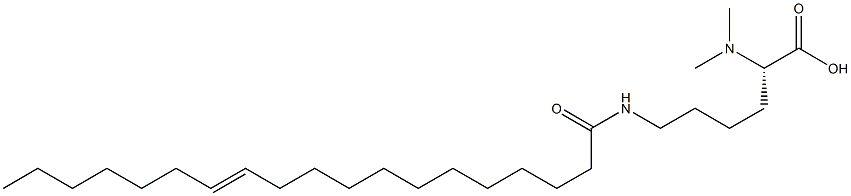 N6-(12-Nonadecenoyl)-N2,N2-dimethyllysine Struktur