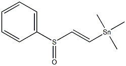 Phenyl [(E)-2-(trimethylstannyl)ethenyl] sulfoxide Struktur