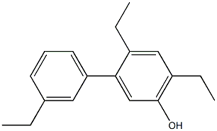 4,6-Diethyl-3-(3-ethylphenyl)phenol Struktur