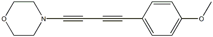 4-(4-Methoxyphenyl)-1-morpholino-1,3-butanediyne Struktur