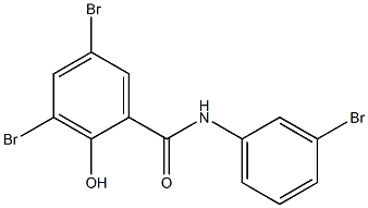 3,3',5-Tribromo-2-hydroxybenzanilide Struktur