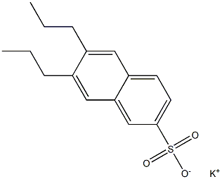 6,7-Dipropyl-2-naphthalenesulfonic acid potassium salt Struktur