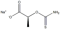 [S,(-)]-2-(Thiocarbamoyloxy)propionic acid sodium salt Struktur