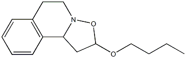 2-Butoxy-1,5,6,10b-tetrahydro-2H-isoxazolo[3,2-a]isoquinoline Struktur