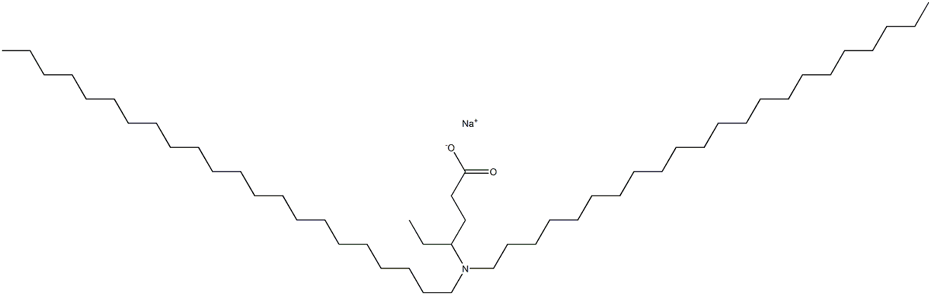 4-(Didocosylamino)hexanoic acid sodium salt Struktur