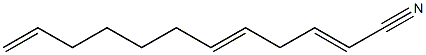 2,5,11-Dodecatrienenitrile Struktur