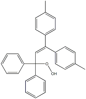 3,3-Bis(4-methylphenyl)-1,1-diphenyl-1-hydroperoxy-2-propene Struktur