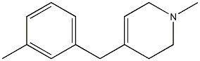 1,2,3,6-Tetrahydro-1-methyl-4-(3-methylbenzyl)pyridine Struktur