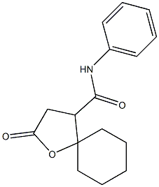 N-Phenyl-2-oxo-1-oxaspiro[4.5]decane-4-carboxamide Struktur