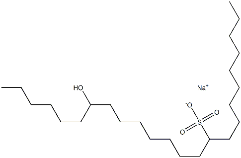 18-Hydroxytetracosane-10-sulfonic acid sodium salt Struktur