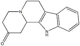 3,4,6,7,12,12b-Hexahydroindolo[2,3-a]quinolizin-2(1H)-one Struktur