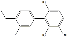 3-(3,4-Diethylphenyl)benzene-1,2,4-triol Struktur