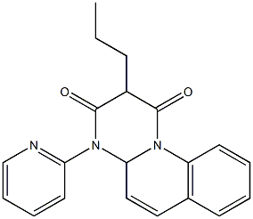 4-(2-Pyridinyl)-2-propyl-4,4a-dihydro-1H-pyrimido[1,2-a]quinoline-1,3(2H)-dione Struktur