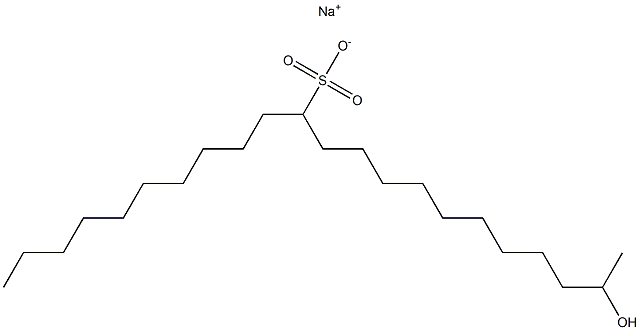 21-Hydroxydocosane-11-sulfonic acid sodium salt Struktur