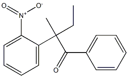 1-Nitro-2-(1-benzoyl-1-methylpropyl)benzene Struktur