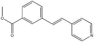 4-(3-(Methoxycarbonyl)styryl)pyridine Struktur