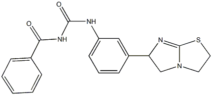 1-(Benzoyl)-3-[3-[[2,3,5,6-tetrahydroimidazo[2,1-b]thiazol]-6-yl]phenyl]urea Struktur