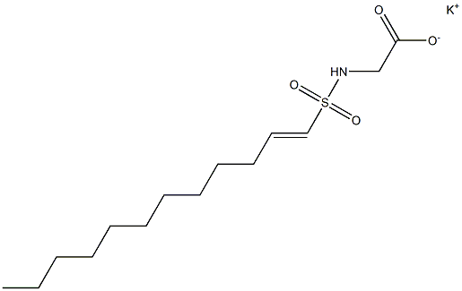 N-(1-Dodecenylsulfonyl)glycine potassium salt Struktur