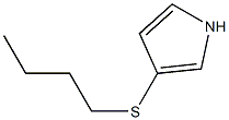 3-Butylthio-1H-pyrrole Struktur