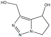 3-(Hydroxymethyl)-4-hydroxy-5,6-dihydro-4H-pyrrolo[1,2-c][1,2,3]triazole Struktur