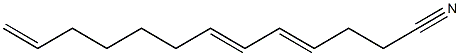 4,6,12-Tridecatrienenitrile Struktur